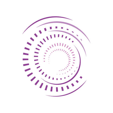 abstract colorful circle logo design vector graphic element templateのイラスト素材