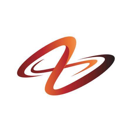 creative concept of loop infinity logo design vector illustrationsのイラスト素材