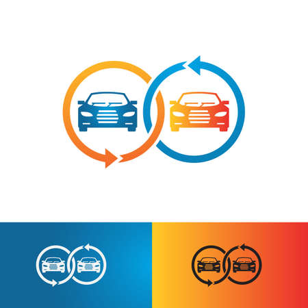 Automotive shop trade Car logo vector a vehicle concept illustrationのイラスト素材