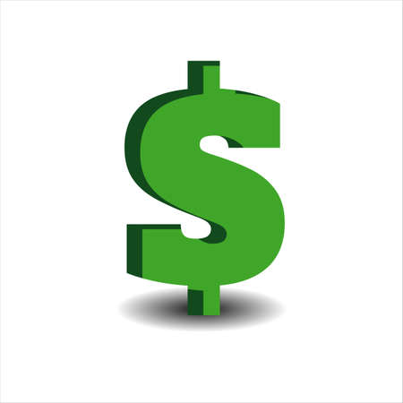 US dollar sign graphic logo design. USA american currency icon vector illustrationsのイラスト素材