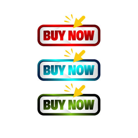buy now button stylish square button with click symbol signageのイラスト素材
