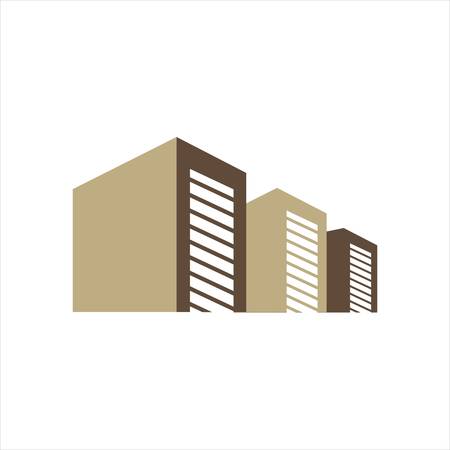 box garage public self storage Logo design vector illustrationのイラスト素材