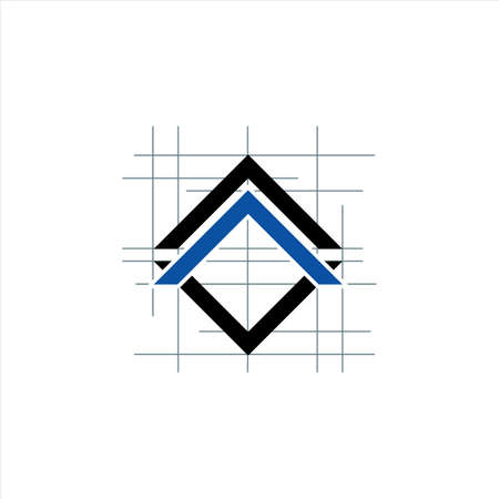 architect and construction home design logo vector symbol graphic conceptのイラスト素材