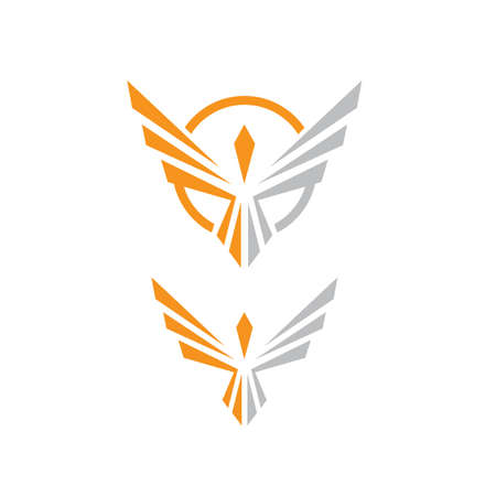 fire bird phoenix logo design vector illustrations graphicのイラスト素材