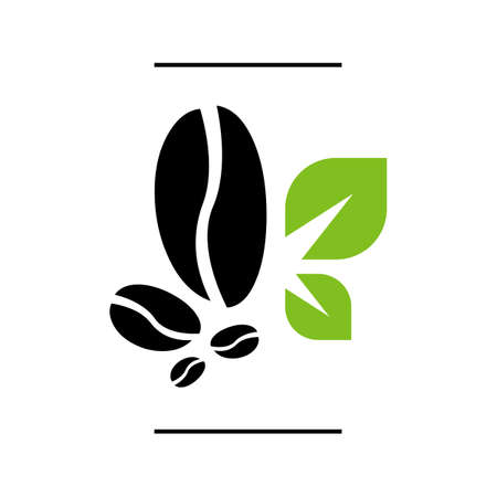new style coffee beans logo vector for coffee shop and cafe signのイラスト素材