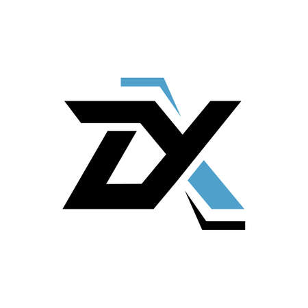 tech bold sporty of Initial Letter ZX Logo Design Vector illustrationのイラスト素材