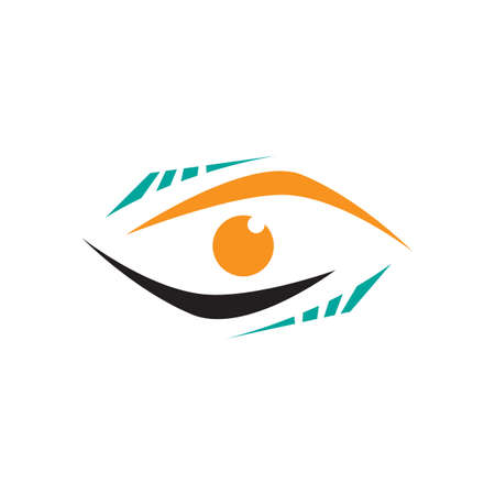 modern Vision Eyes Logo design idea concept vector illustrationsのイラスト素材