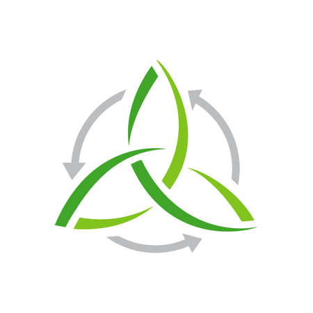 circular vortex wind energy logo icon vector template illustrationsのイラスト素材