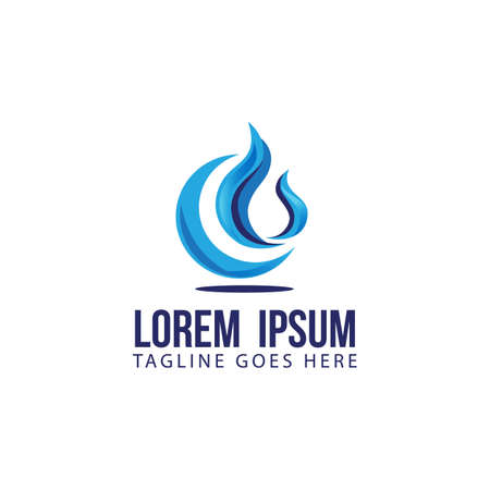 custom fire icons or flame symbol with special treatment design technicalのイラスト素材