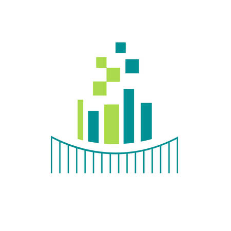 digital sign and technology logo design vector creative illustration conceptのイラスト素材
