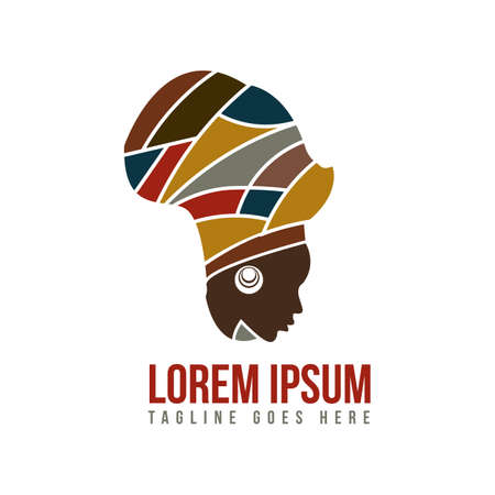 map of africa logo template vector design illustration the concept of african conential symbol signのイラスト素材