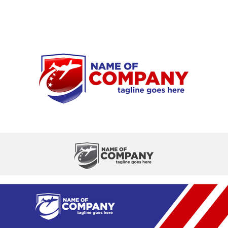 fight travel symbol aeroplane airplane logo vector icon illustrationsのイラスト素材