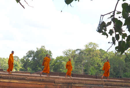 Monks at Angkor Wat