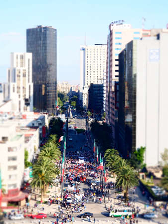 Aerial views over Mexico City