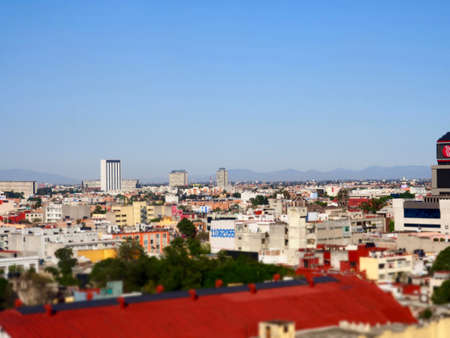 Aerial views over Mexico City