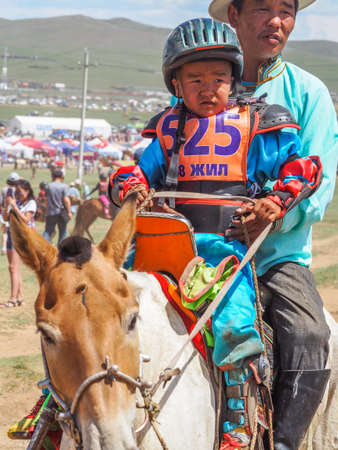 Naadam Festival Horse riding competitionのeditorial素材