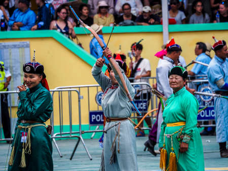 Naadam Festival Archery Competitionのeditorial素材