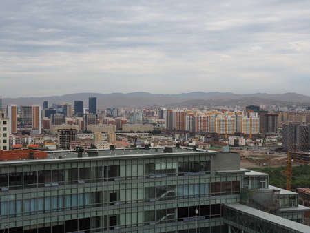 Aerial View of Ulaanbaatar, Mongoliaのeditorial素材