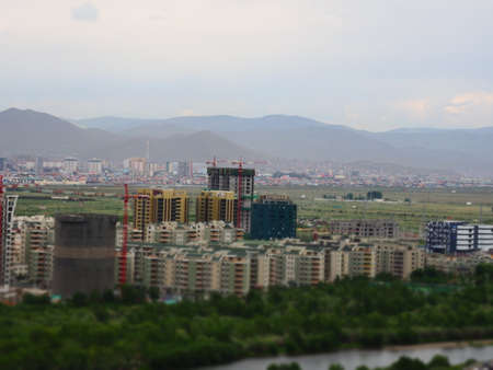 Aerial View of Ulaanbaatar, Mongoliaのeditorial素材