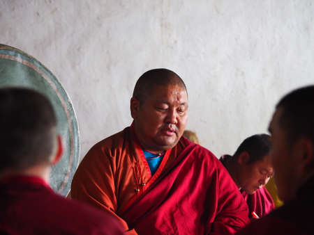 Shankh Khiid Monastery in Mongolia is home to 25 monks.のeditorial素材