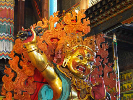 Gandantegchinlen Monastery in Mongoliaの写真素材