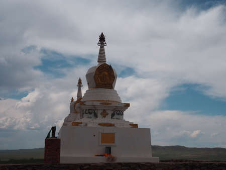 Roadside Prayer Temple in Mongoliaのeditorial素材