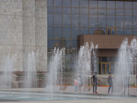 Ala Too Square, Kyrgyzstanの写真素材