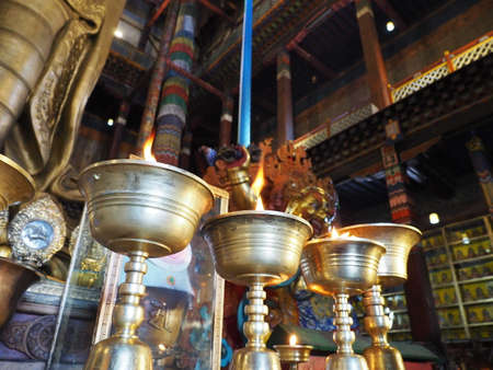 Gandantegchinlen Monastery in Mongoliaのeditorial素材