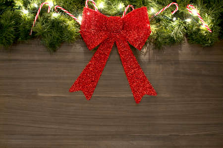 Christmas Ribbon Backgroundの写真素材