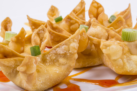 Crab Rangoon picture for use in restaurantの写真素材
