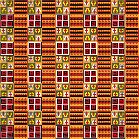 Vector - Inka seamless pattern, color background