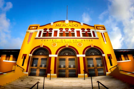 In the past it was the Market Square of the town of Manati, Today it is Fine Arts, Manati, Puerto Rico.の写真素材