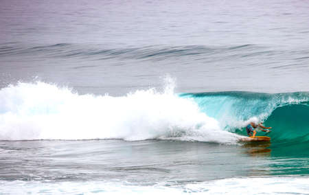 Surfing, Puerto Herminia, Quebradillas, Puerto Rico.