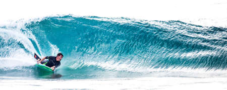 Bodysurfing, Las Palmas, ManatÃ­, Puerto Rico.