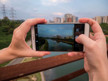 Taking snap with the mobile