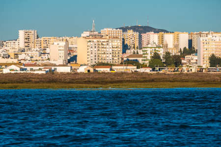Houses around Faro's Beach.