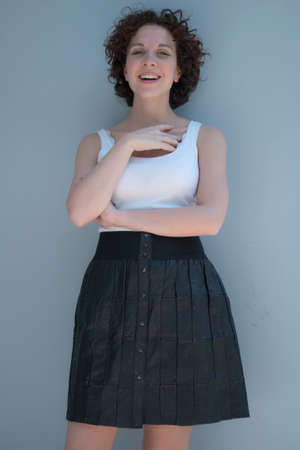 Brazilian young woman posing for the camera.の写真素材