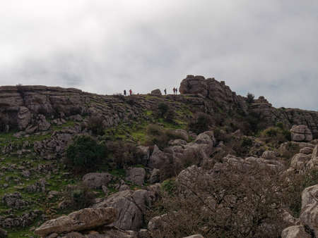 View of El Torcal de Antequera Natural Park.