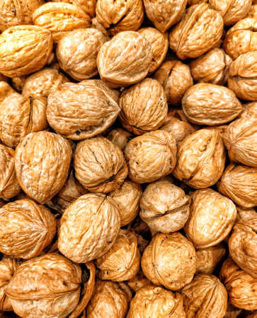 Full frame of group of nuts.
