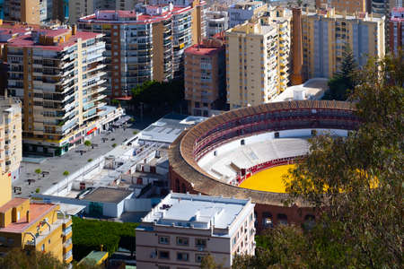 Bullring in Malaga, Andalusia (Spain).のeditorial素材