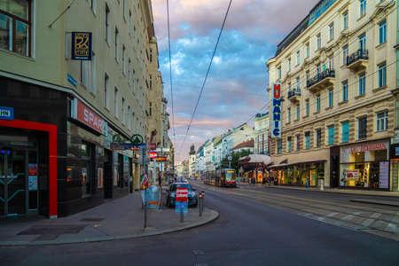 VIENNA, AUSTRIA - JULY 10, 2021: View of Streets or Vienna on Summer.のeditorial素材