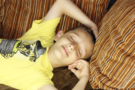 sleeping boy