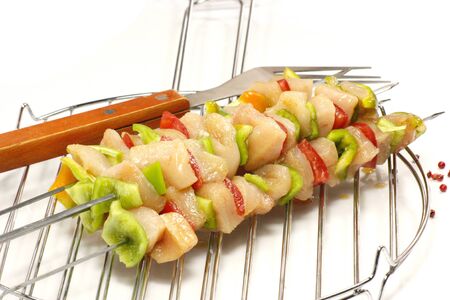skewers chickenの写真素材