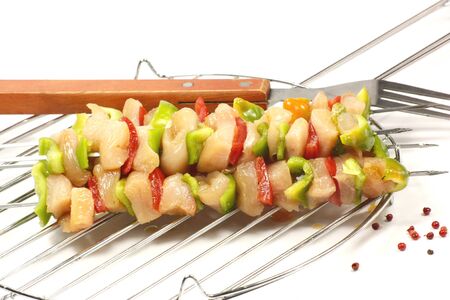 skewers chickenの写真素材
