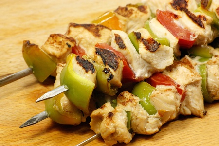 skewers chickenの写真素材