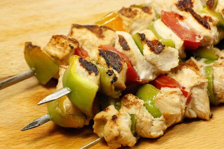 skewers chickenの写真素材