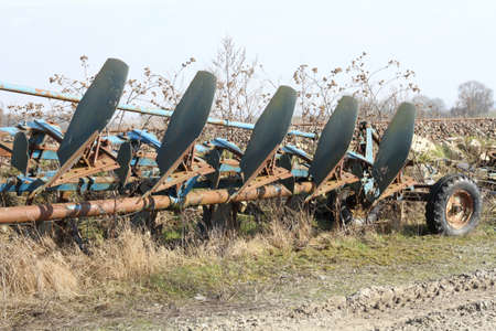 plowing machineの写真素材