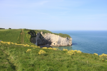 cliffs of etretaの写真素材