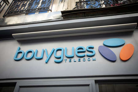 Bouygues telecom mobile phone shopのeditorial素材