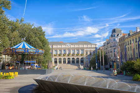 town hall of the city of Saint-Etienne in Franceのeditorial素材
